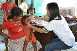 Keeping children healthy is one of the goals of Pantawid Pamilyang Pilipino Program