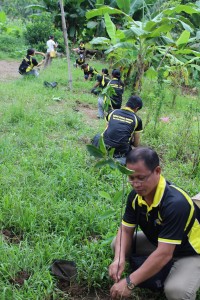 RAC members during the tree planting activity