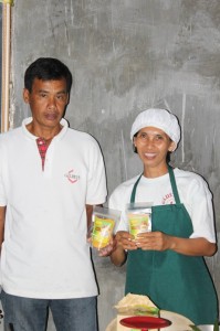 Couple Gloria and Johnny Juayang are proud that through their hardwork, their products have improved their living condition and are able to send their children to college.