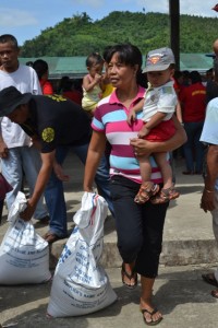 10, 176 families from Barangay Poblacion, Ajuy also received 25 kilos of rice each. 