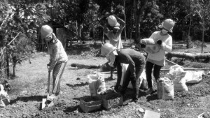 In Kalahi-CIDSS, men and women are given equal opportunity to work in the construction of 1-unit classroom building at Cato-ogan Elementary School, Tobias Fornier, Antique