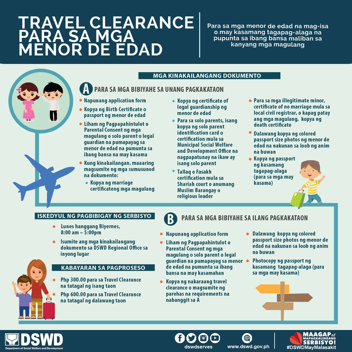 dswd travel clearance with one parent